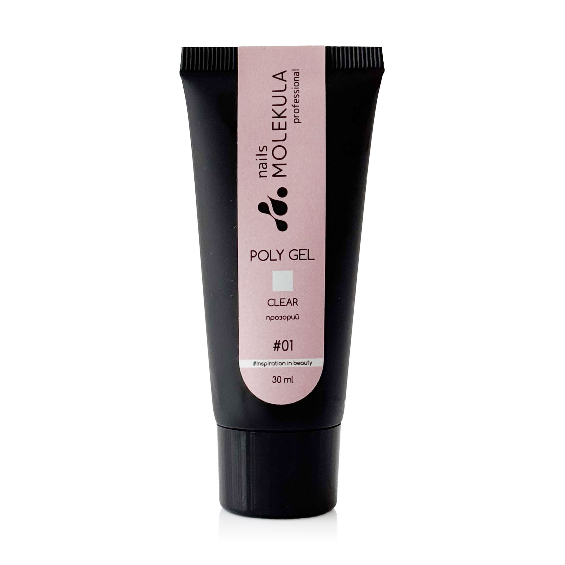 Полігель для нігтів Nails Molekula Professional Poly Gel 01 Clear, 30 мл